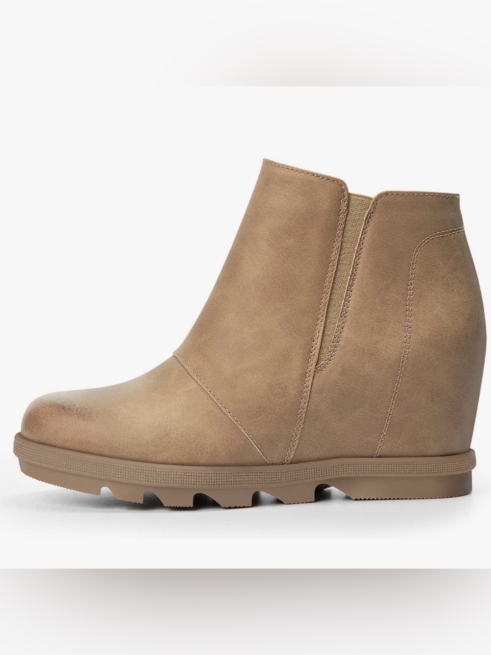 Athlefit Women’s Wedge Ankle Booties with Hidden Heal